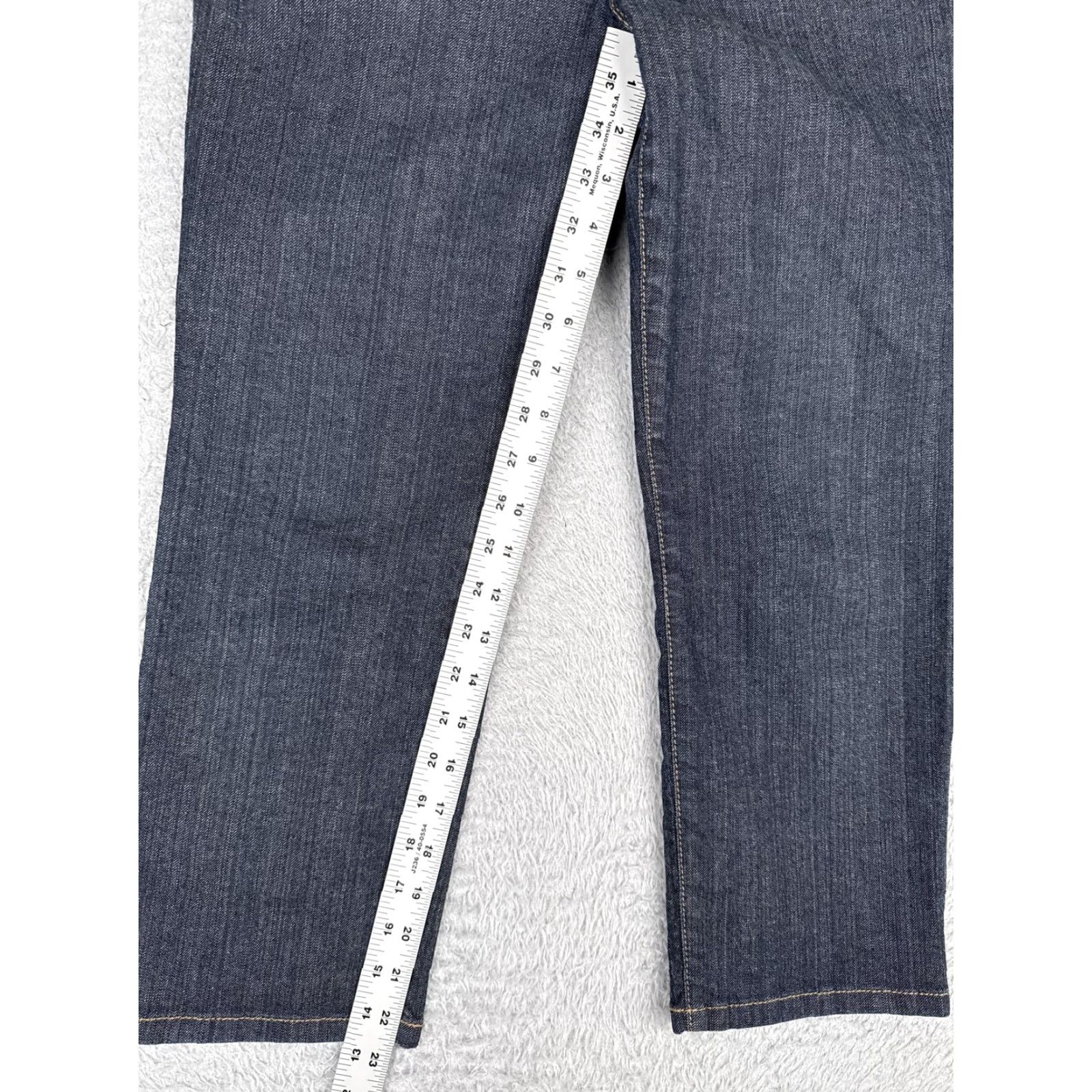 Loft LOFT Ann Taylor Jeans Womens 4 Blue Modern Straight Crop Dark Wash Denim Zip Pocket 5-Pocket Womens Size 27" / US 4 / IT 40 - 7 Thumbnail
