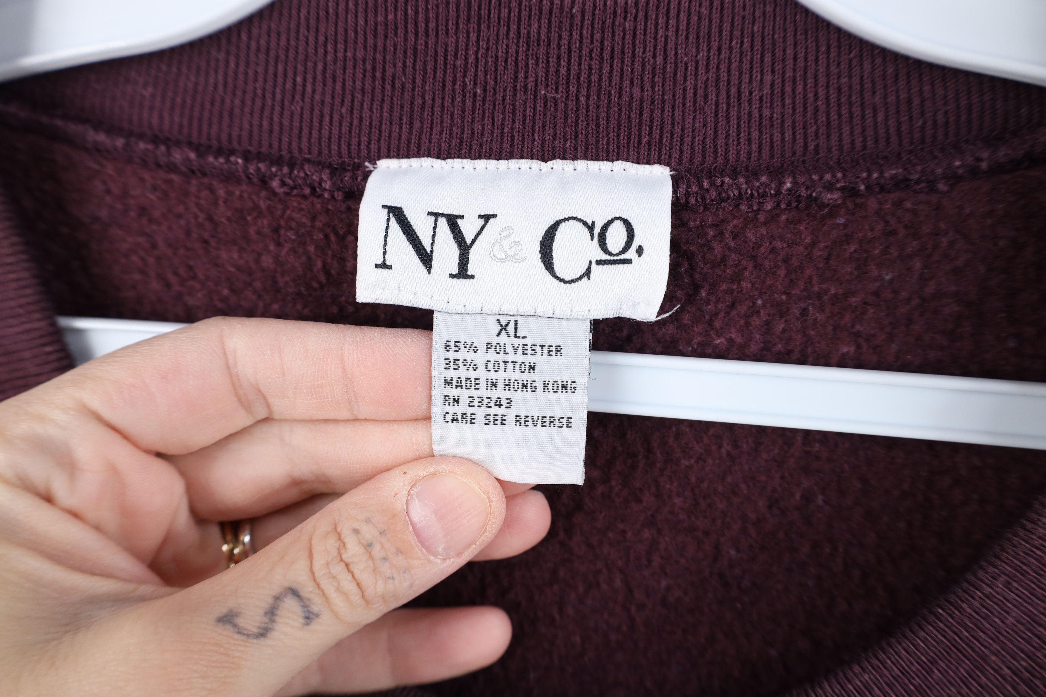 Vintage Vintage 90s Streetwear New York Flower Corduroy Sweatshirt Size XL / US 12-14 / IT 48-50 - 7 Thumbnail