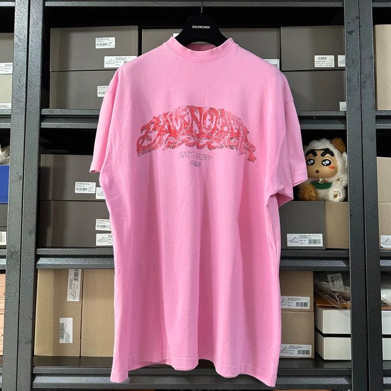 Balenciaga Balenciaga Graphic printed T-shirt with round neck and sho Size US M / EU 48-50 / 2 - 1 Thumbnail