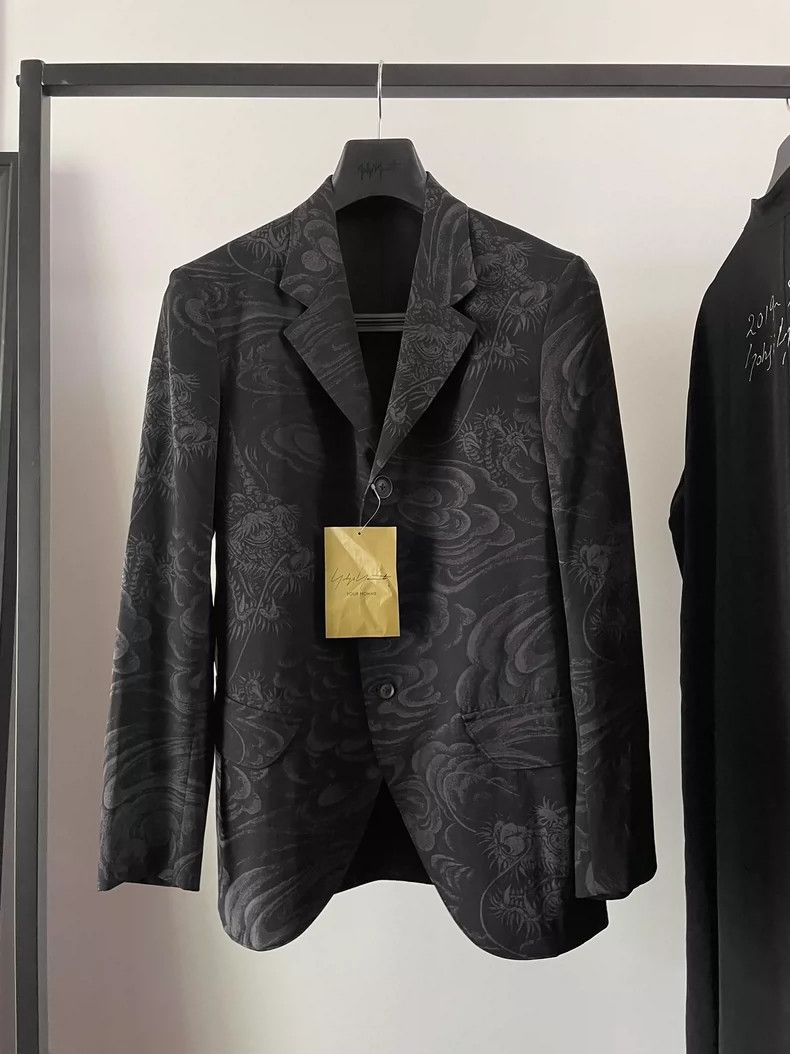 Yohji Yamamoto Yohji Yamamoto size 2 22aw Old Dragon Remnant Dream blazer Size 36R - 1 Thumbnail