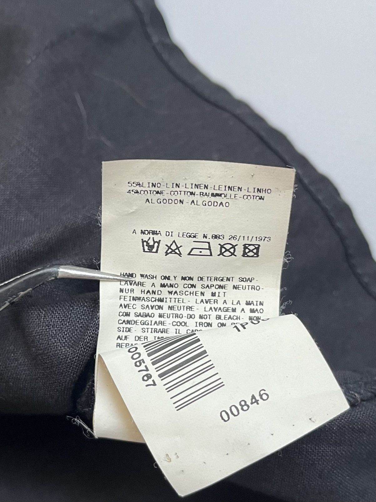 Versace Jeans Couture Versace Jeans Couture Women Black Linen Button Up Shirt Size L / US 10 / IT 46 - 15 Thumbnail