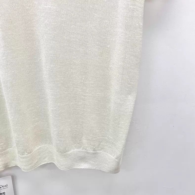 Prada Prada White logo letter round-neck knitted short sleeves Size S / US 4 / IT 40 - 4 Thumbnail