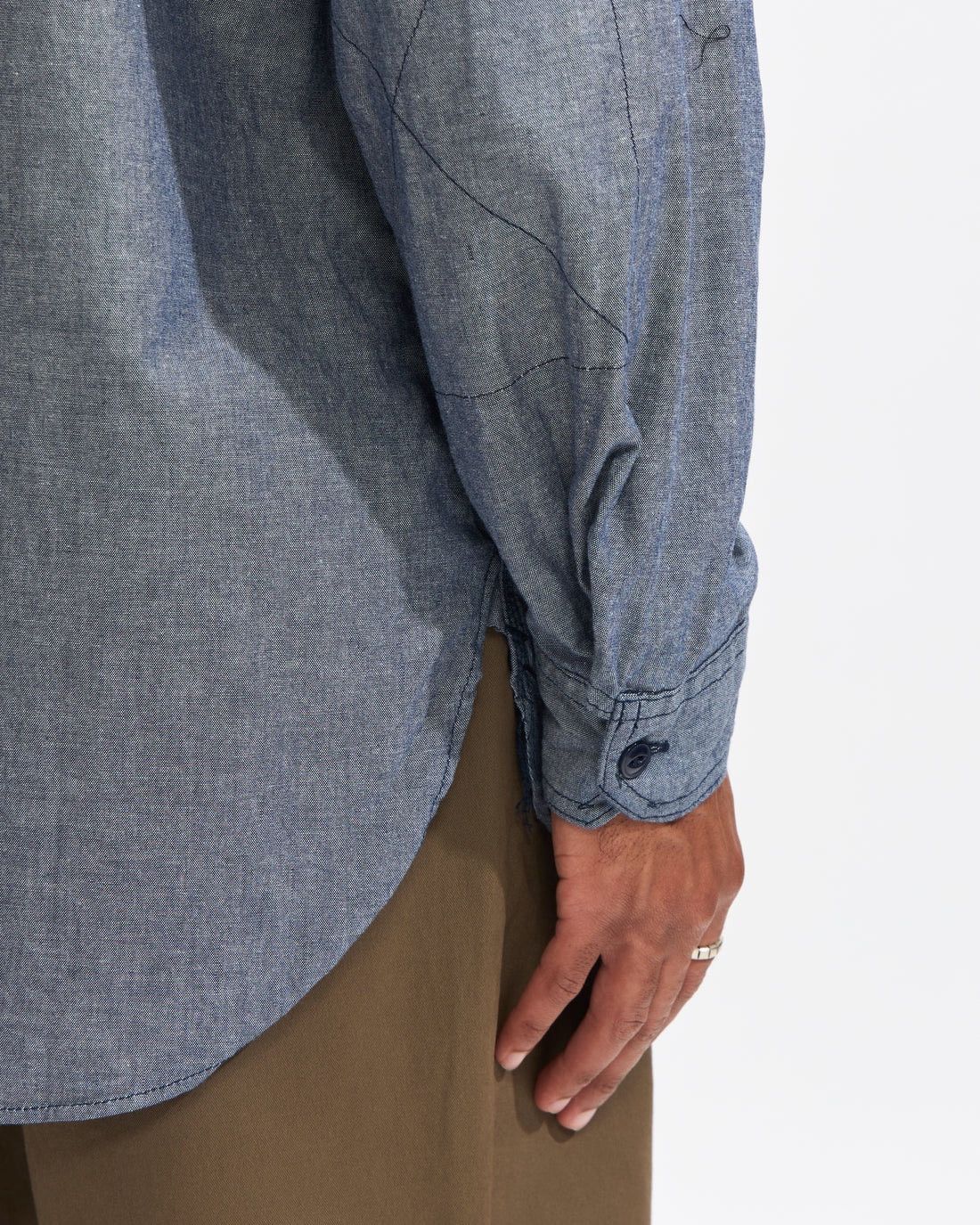 Engineered Garments Engineered Garments Work Shirt In Indigo Cotton Chambray Size US M / EU 48-50 / 2 - 7 Thumbnail