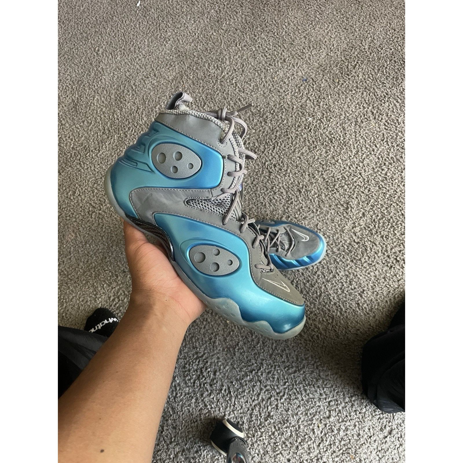 Nike Size 11- RARE Nike Zoom Rookie Dynamic Blue Cool Gray White Size US 11 / EU 44 - 1 Thumbnail