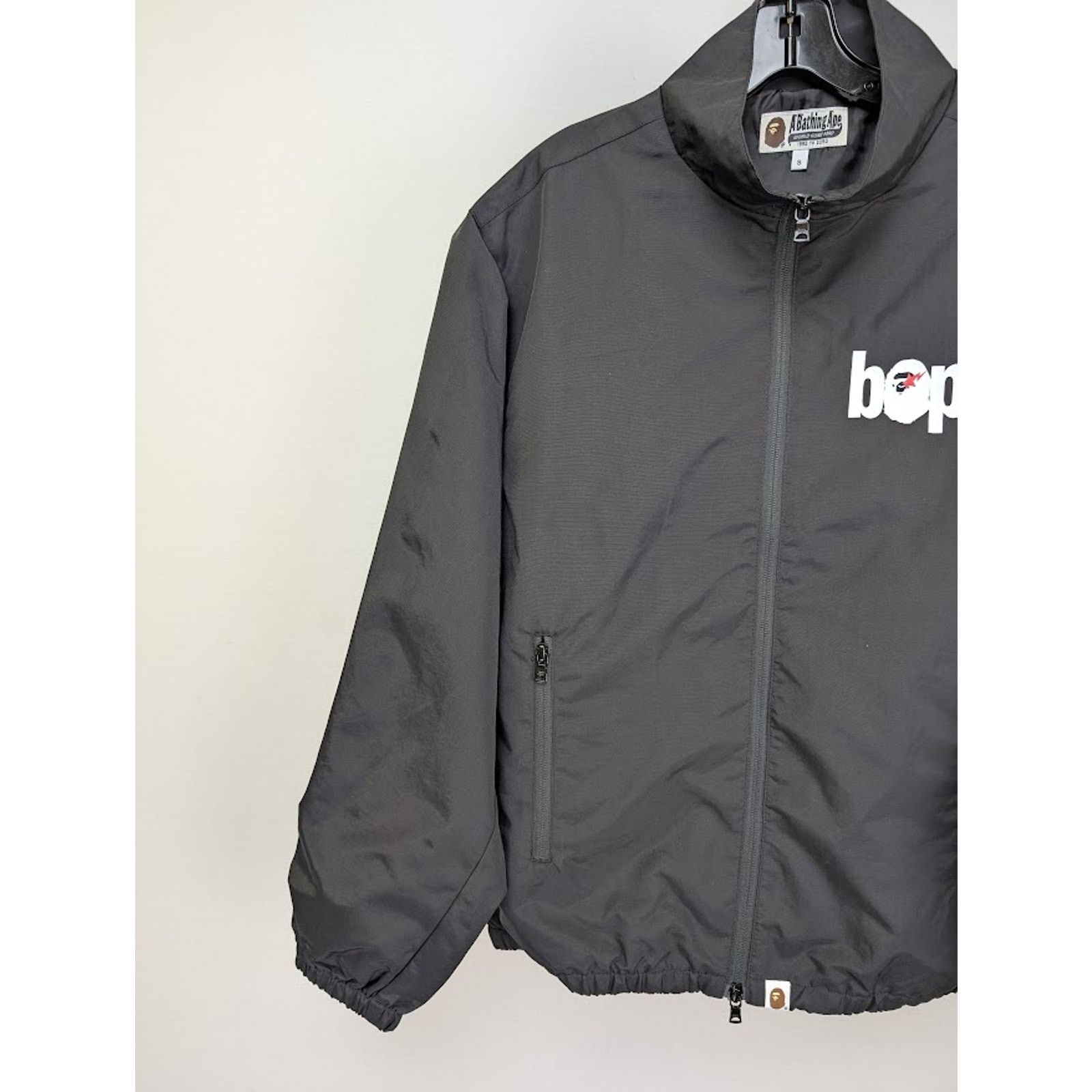 Bape o1rshd1 Logo Windbreaker Jacket in Black Size US L / EU 52-54 / 3 - 5 Thumbnail
