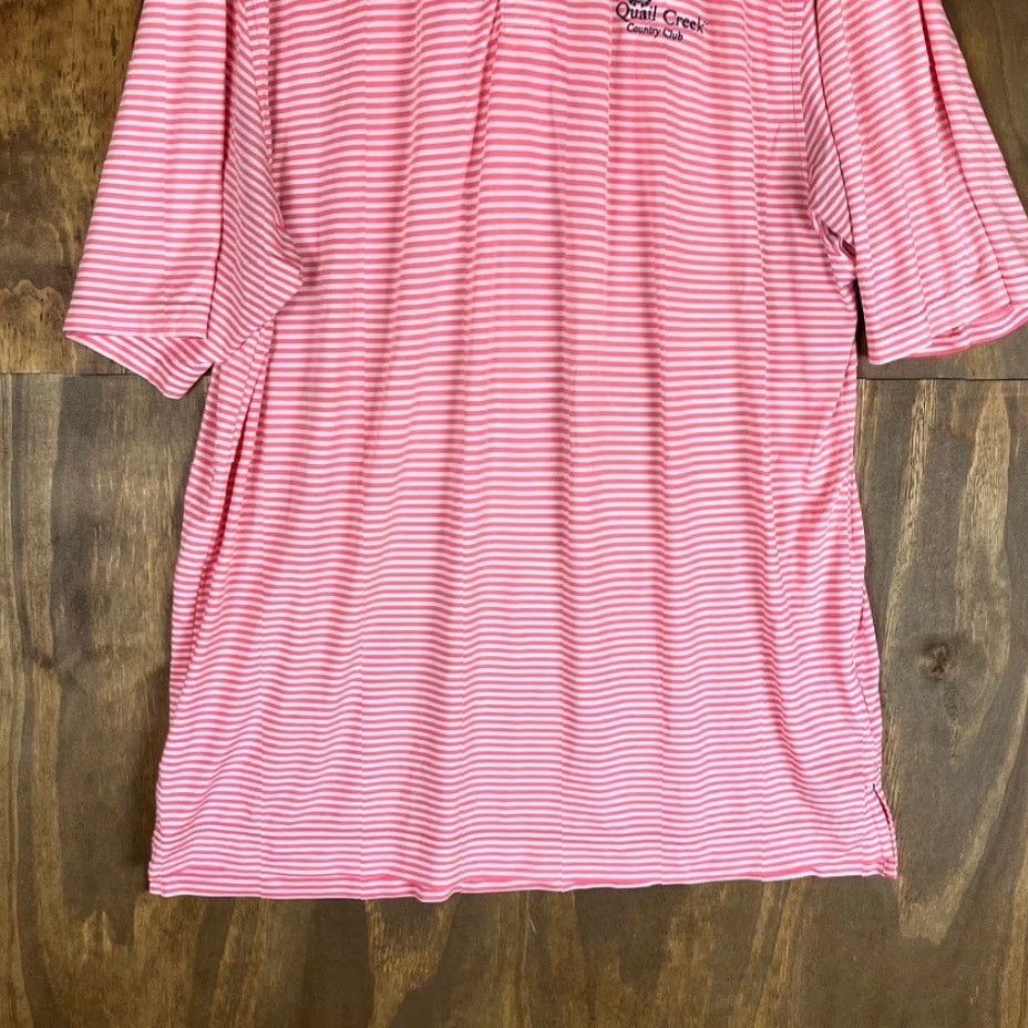 Footjoy FootJoy Polo Shirt Pink White Quail Creek Short Sleeve Athletic Stretch L Mens Casual Workwear Athletic Golf Shirt Size US L / EU 52-54 / 3 - 3 Thumbnail