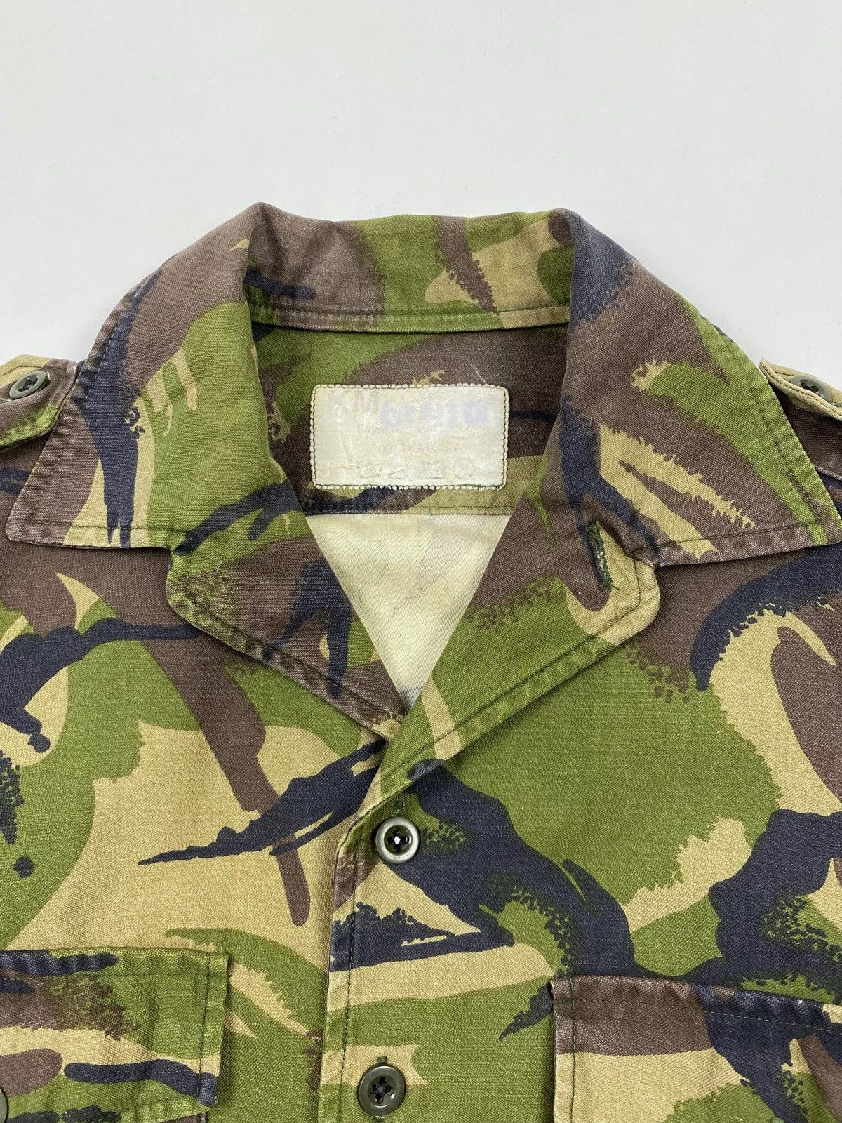 Vintage 1990’s Vintage Dutch Army Marine Corps DPM Camo Overshirt Size US S / EU 44-46 / 1 - 3 Thumbnail