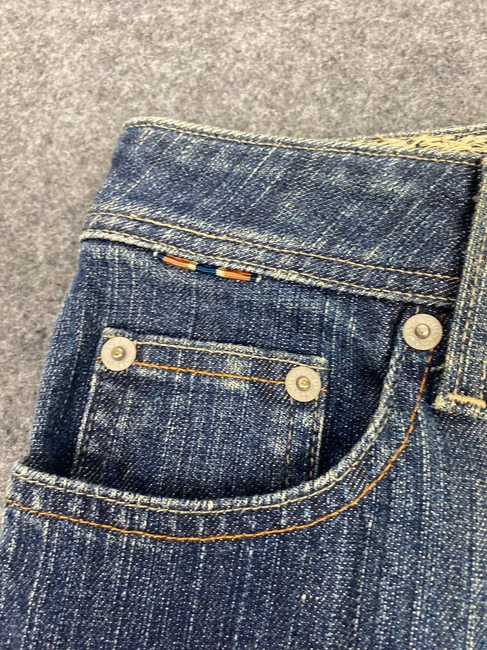 Japanese Brand cattle hour by bobson bootcut distressed denim Size 28" / US 6 / IT 42 - 10 Thumbnail