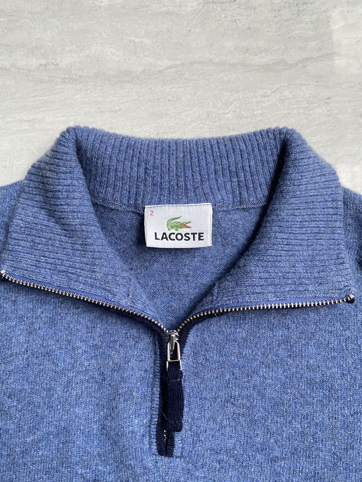 Lacoste LACOSTE Blue Knit Sweaters Size US XS / EU 42 / 0 - 10 Thumbnail