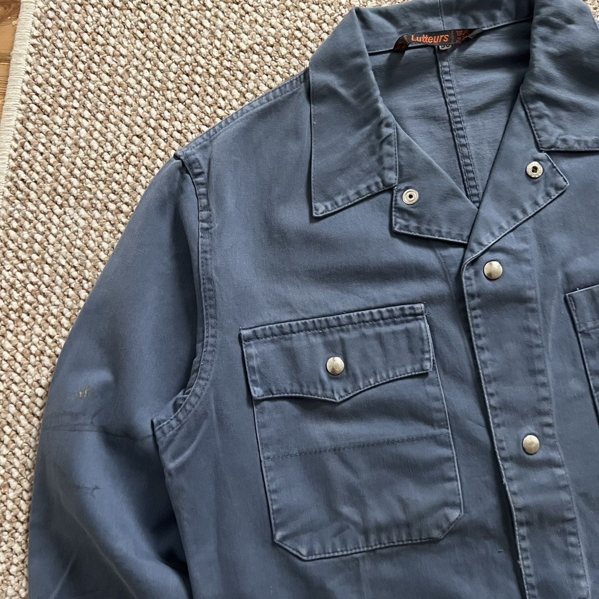 Le Laboureur Lutteusr vintage distressed works french jacket Size US M / EU 48-50 / 2 - 5 Thumbnail