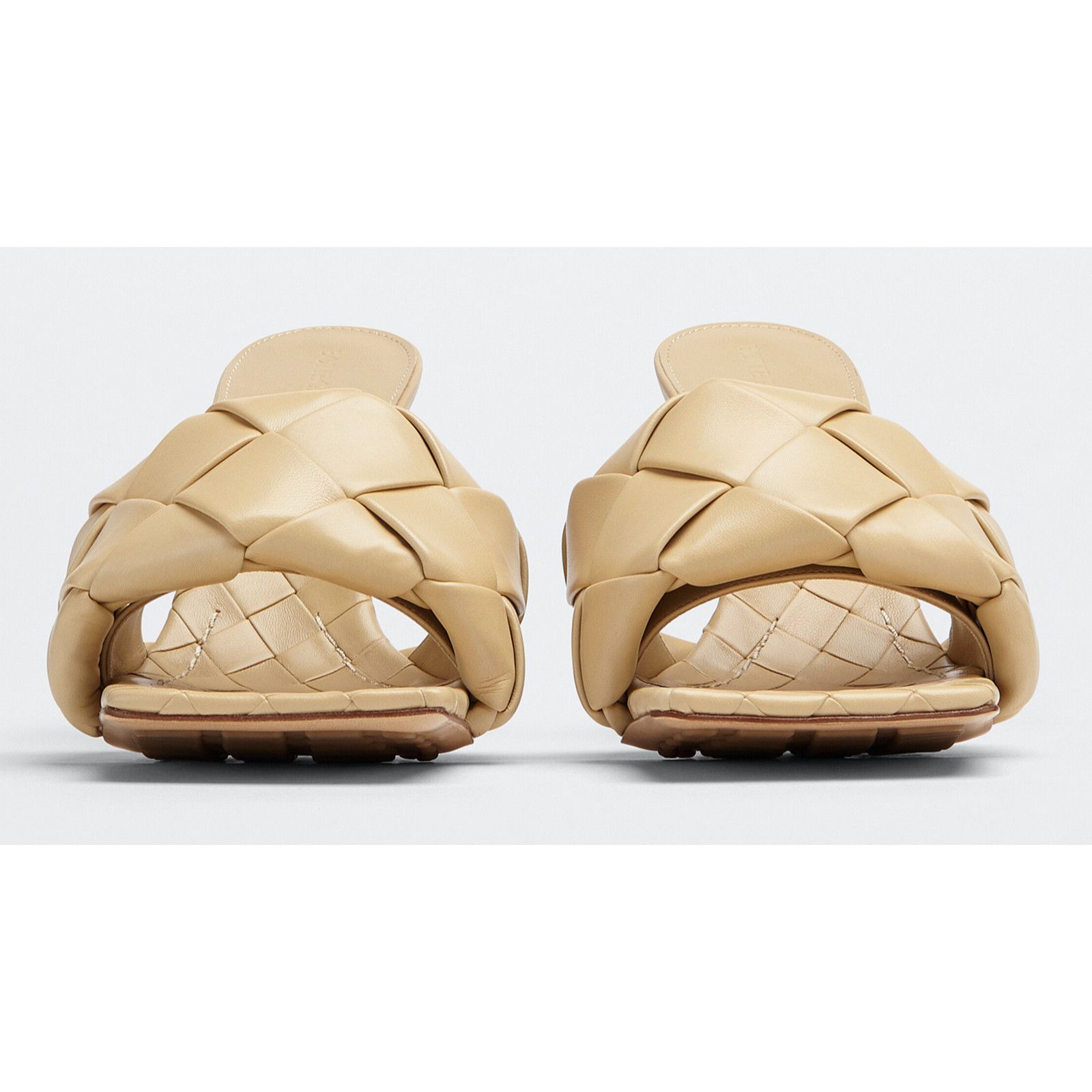 Bottega Veneta Lido Cane Sugar Intrecciato Leather Mule Heel Sandal 37 Size US 7 / IT 37 - 4 Thumbnail