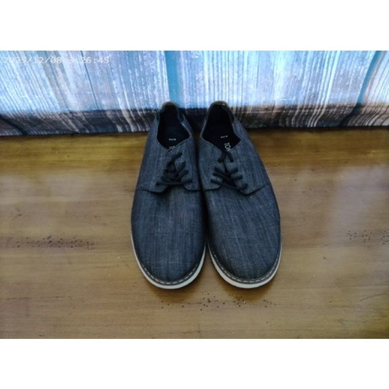 Toms TOMS Navi Oxford Men's Lace-Up Shoes Dark Gray Casual 11.5 Size US 11.5 / EU 44-45 - 2 Thumbnail