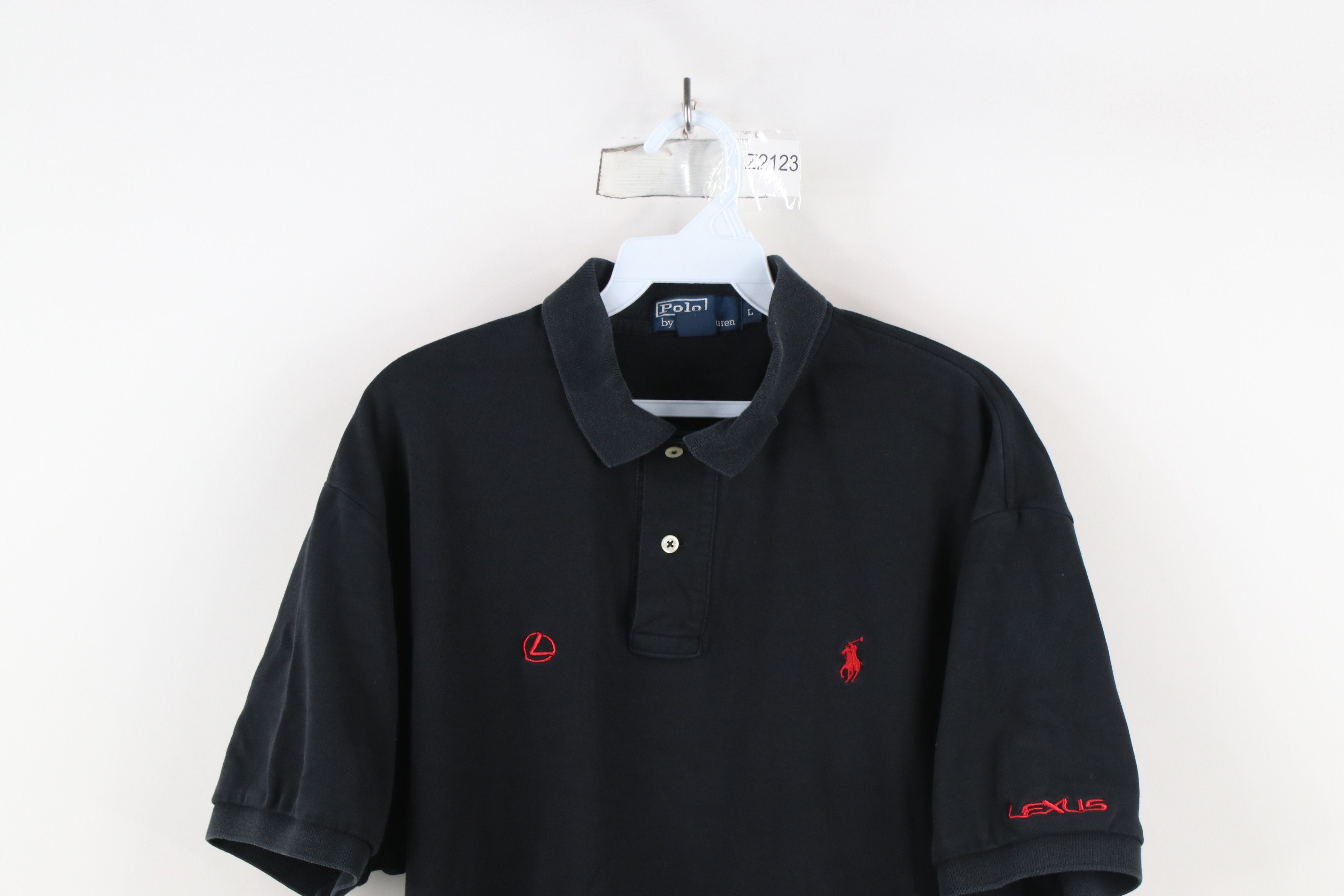 Ralph Lauren × Vintage Vintage 90s Ralph Lauren Spell Lexus Car Racing Polo Black Size US L / EU 52-54 / 3 - 2 Thumbnail