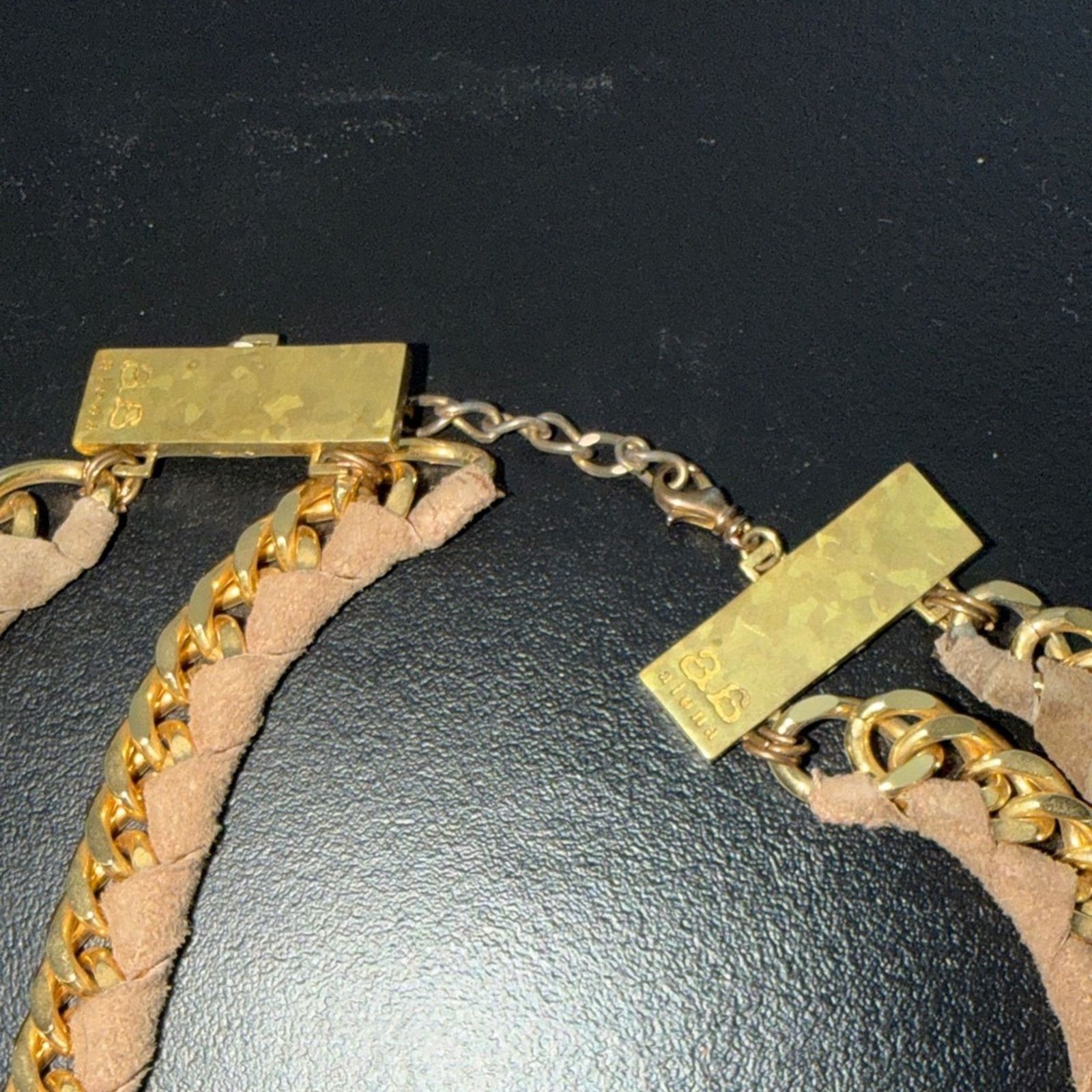 & Other Stories ByAlona Vintage Gold and Tan Chain Necklace Size ONE SIZE - 3 Thumbnail