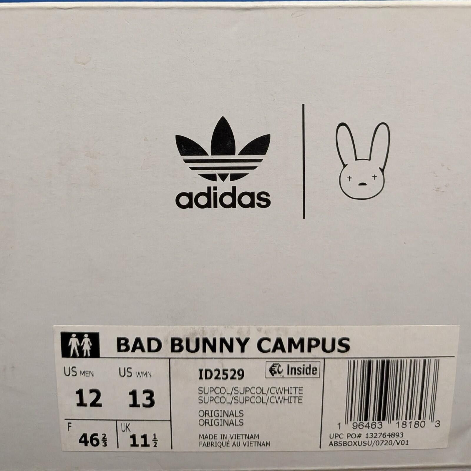 Adidas adidas Bad Bunny Campus ID2529 US12 Size US 12 / EU 45 - 11 Thumbnail