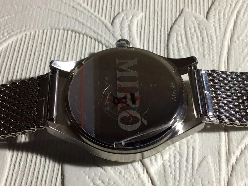 Designer Miro black dial mesh silver stainless steel watch Size ONE SIZE - 3 Thumbnail