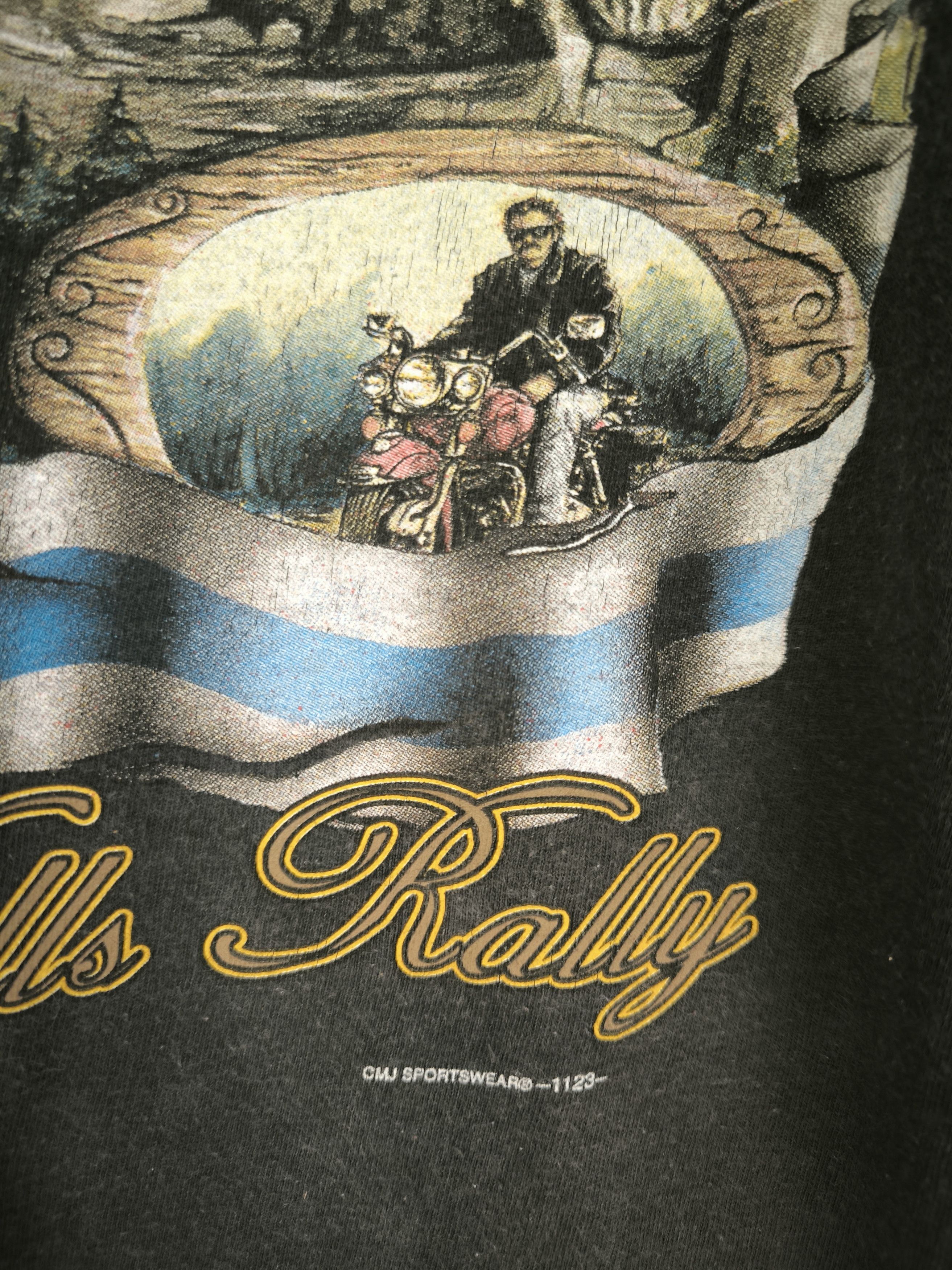 Vintage Vintage 1997 STURGIS "Born To Roam" back hit tee Size US XL / EU 56 / 4 - 2 Thumbnail