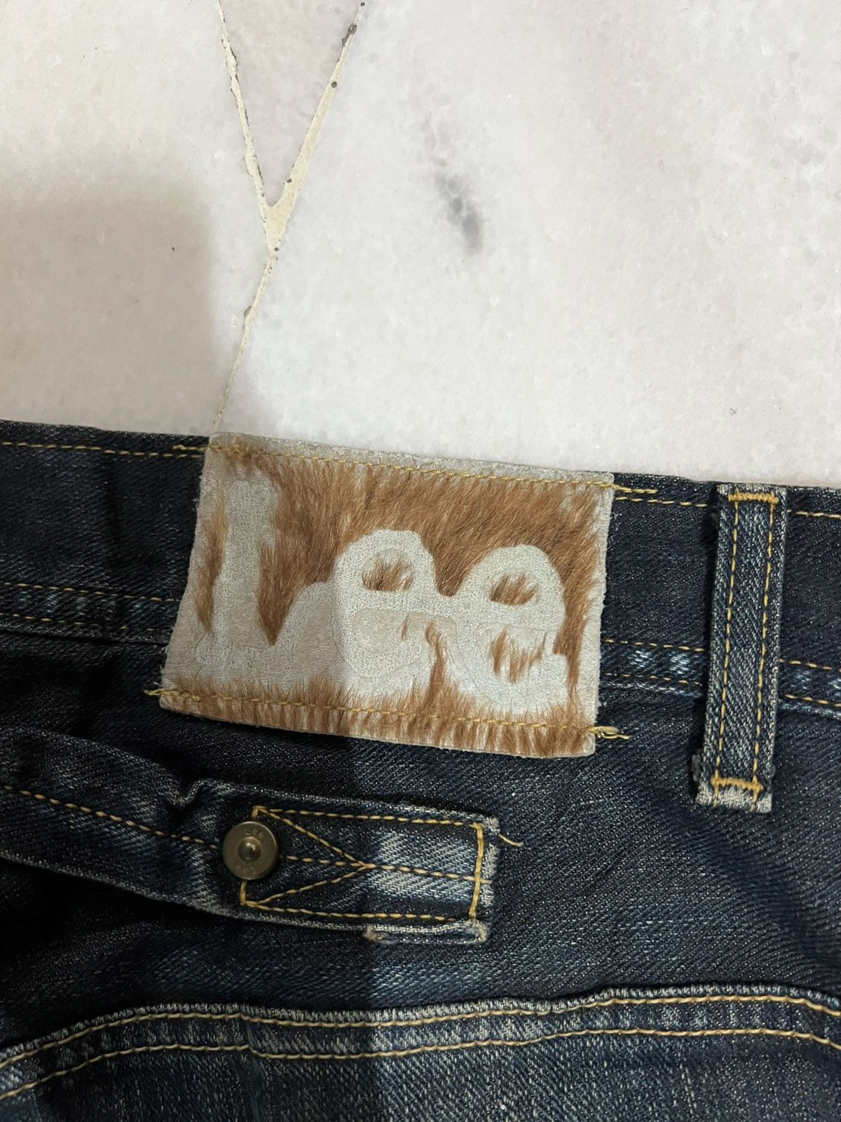 Hysteric Glamour × If Six Was Nine × Lee 🌈Baggy 90’s Lee Cowboy Distress Mud Wash Jeans Size US 33 - 20 Thumbnail