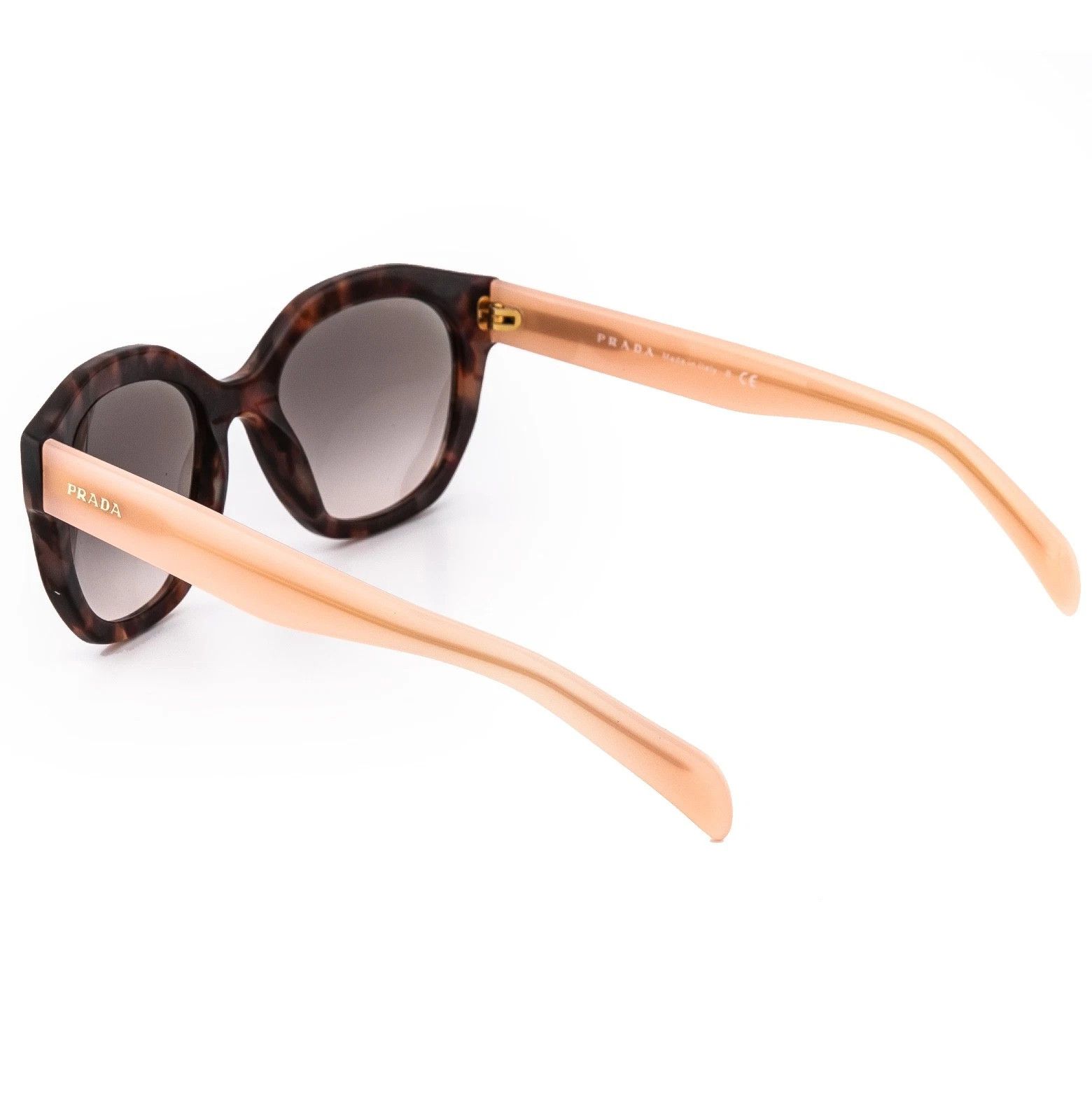 Prada PRADA 12S PR12SS Nude Pink Brown Havana Triangle Sunglasses Size ONE SIZE - 8 Thumbnail