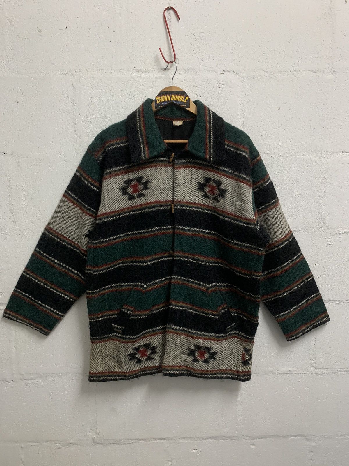 Japanese Brand Vintage Nepalese Wool Jacket Size US XL / EU 56 / 4 - 1 Thumbnail