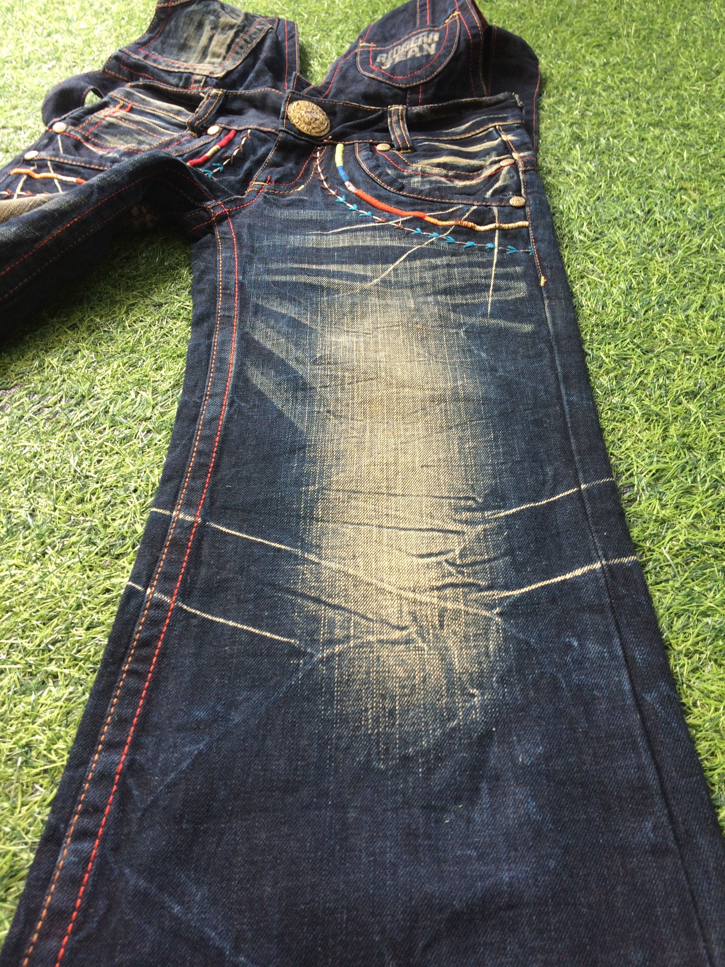 Japanese Brand Japanese Bib Jeans Bootcut Wide Leg Overalls Jeans #D-567 Size 25" / US 0 / IT 36 - 7 Thumbnail