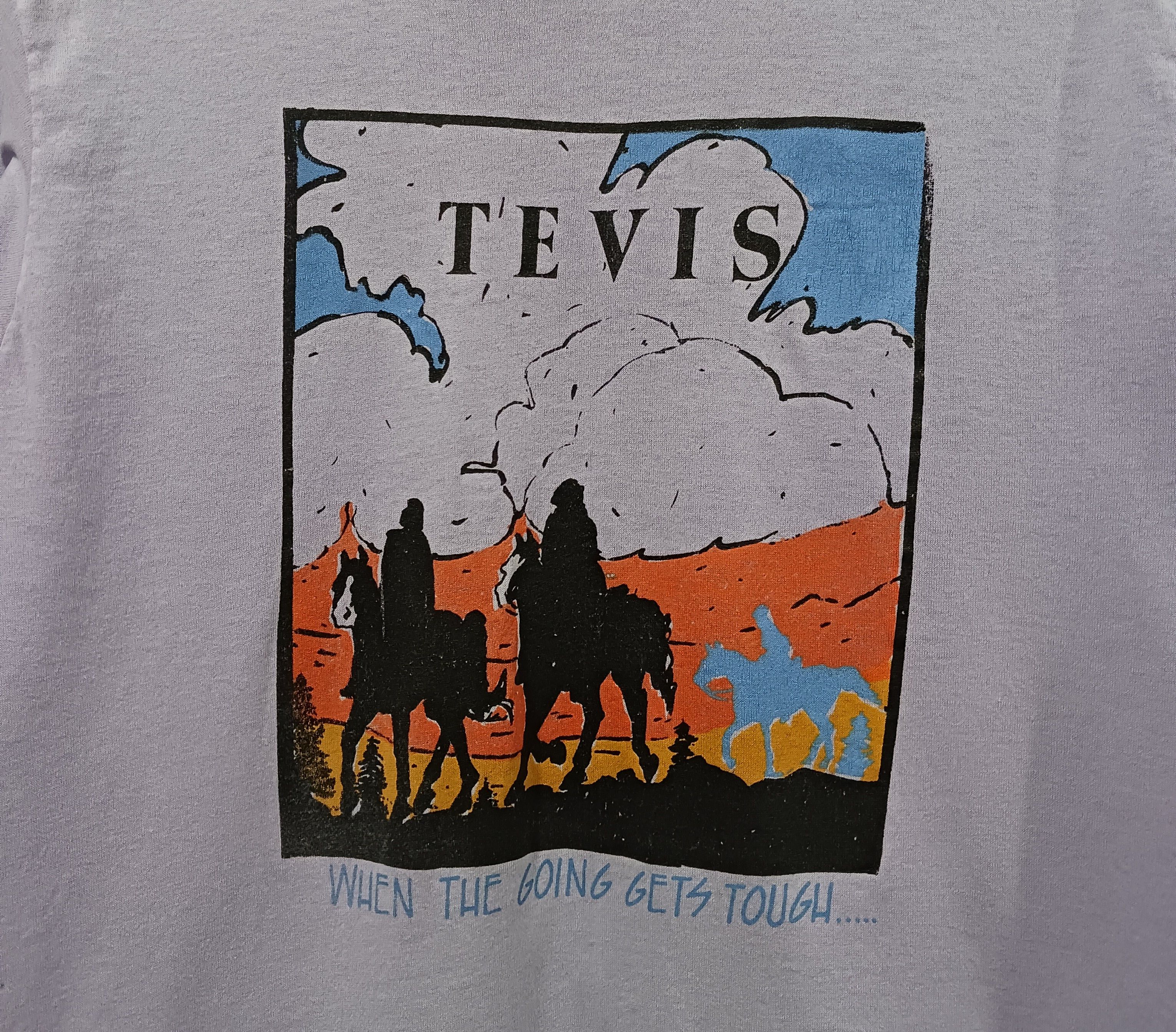 Hanes × Vintage Tevis "When The Going Gets Tough" Hanes Vintage 1980s Tee Size US M / EU 48-50 / 2 - 3 Thumbnail