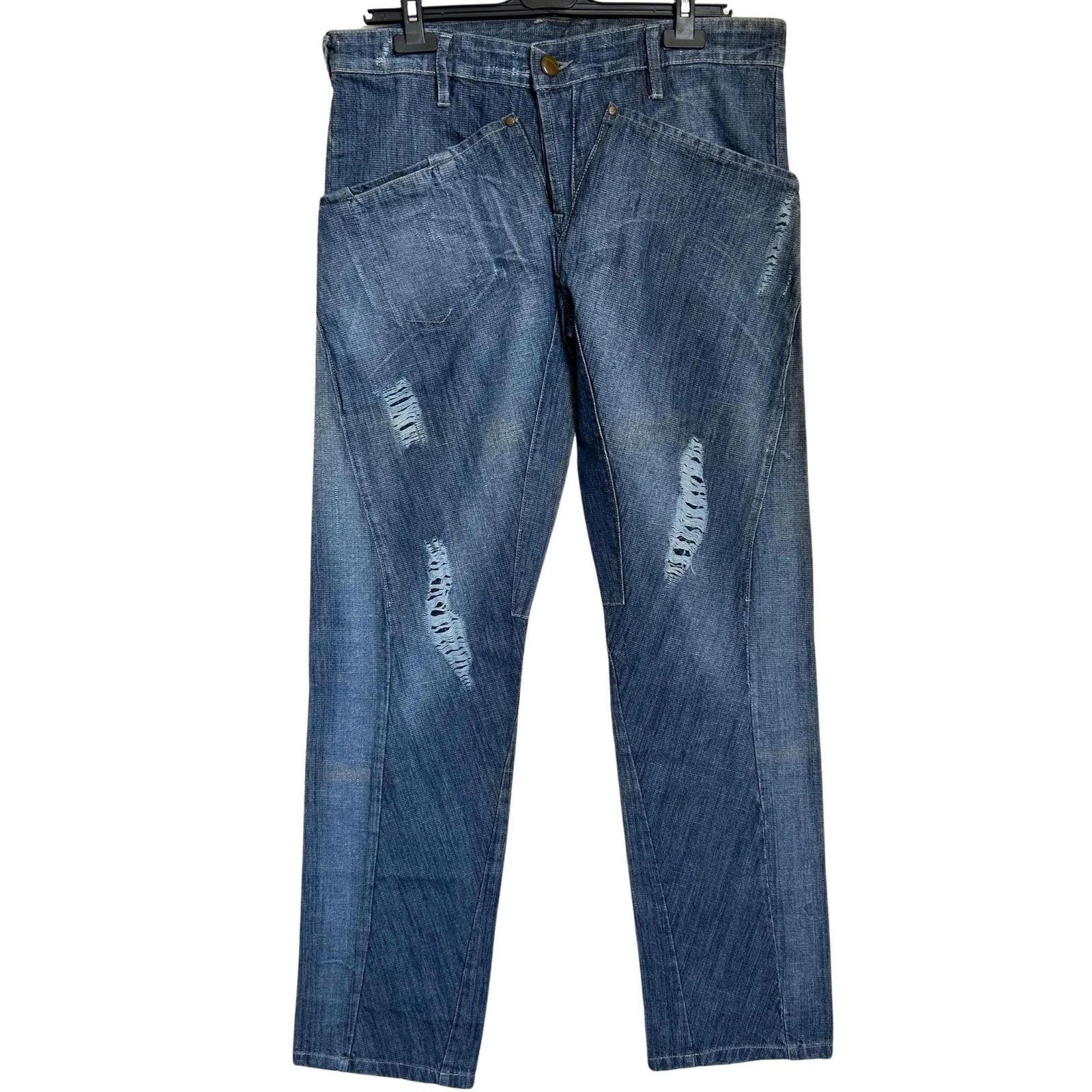 00s Levi’s ENGINEERED JEANS LOOSE y2k Vintage Levi's Engineered Jeans Twisted Leg 30x34 Denim