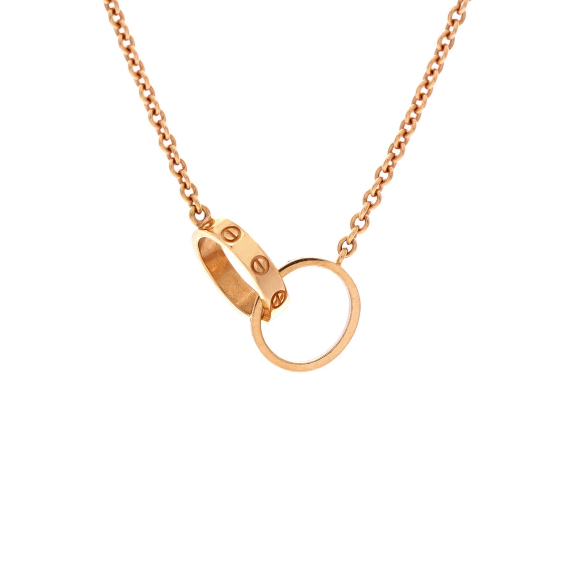 Cartier Love Interlocking Necklace Size ONE SIZE - 1 Thumbnail