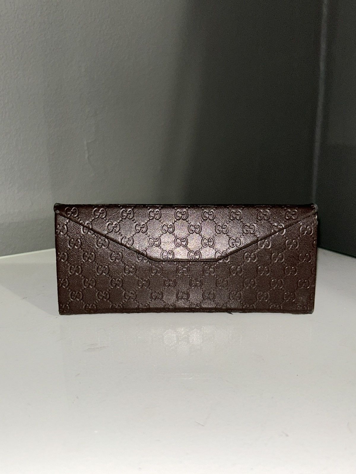 Gucci Gucci Guccissima Chocolate Brown Sunglasses Case Cardholder Size ONE SIZE - 1 Thumbnail