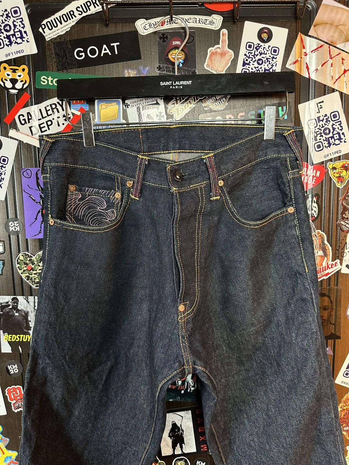 RMC Jeans × Red Monkey RMC 2008 “Erotic Ukiyo-e Collection” 1001 Archive Denim Size US 30 / EU 46 - 4 Thumbnail