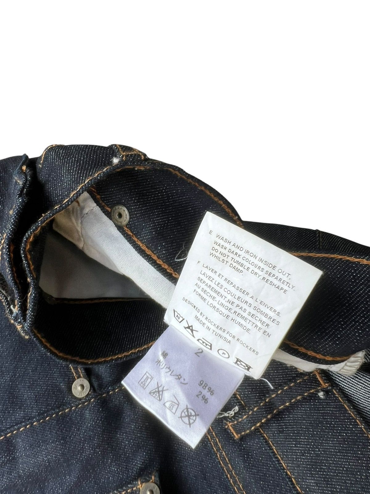 April 77 2001 April 77 Joey Overdrive Stretch Denim Waxed Jeans Size US 29 - 21 Thumbnail