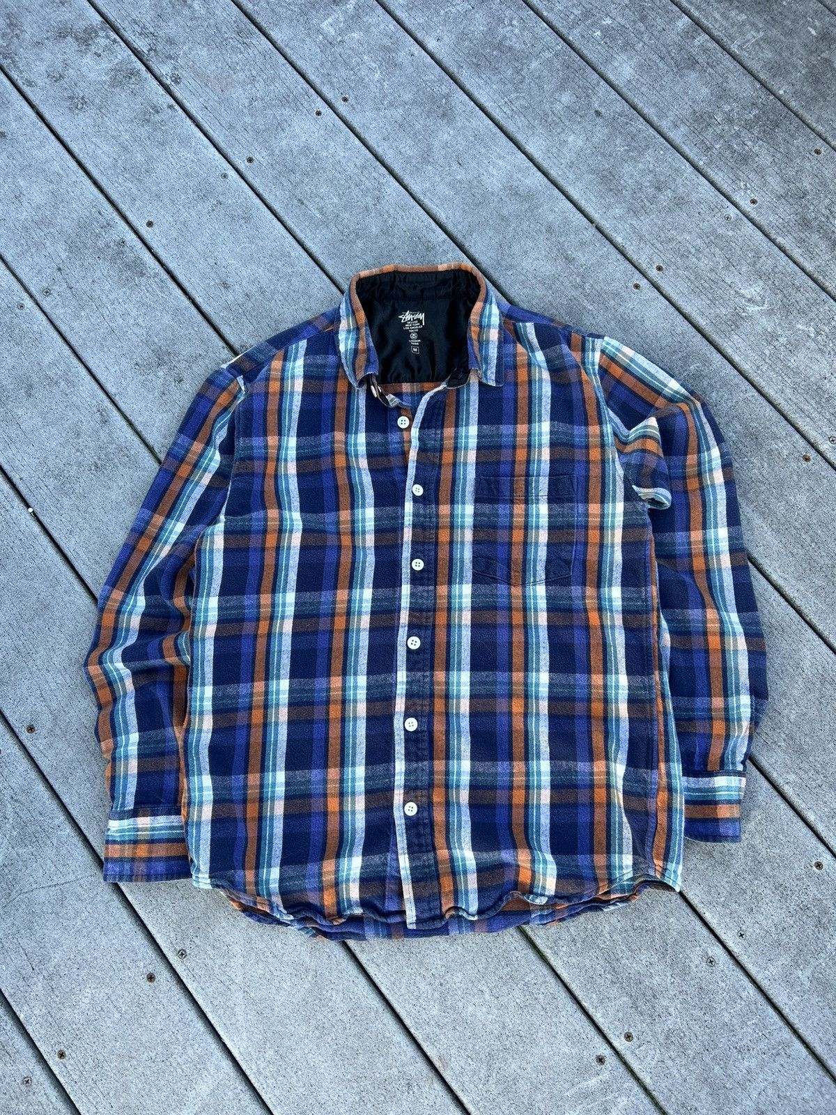 Stussy × Vintage Stüssy flannel Shirt Size US M / EU 48-50 / 2 - 1 Thumbnail