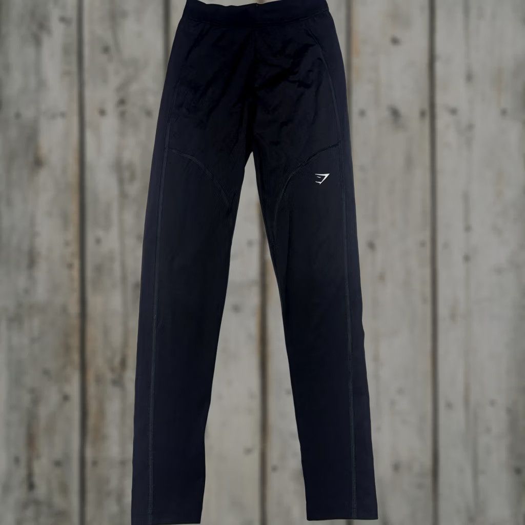 Gymshark Gymshark Leggings Women’s S Black High Rise Running Stretch Back Zip Pocket Athletic Activewear 26 Inseam Size 28" / US 6 / IT 42 - 1 Thumbnail