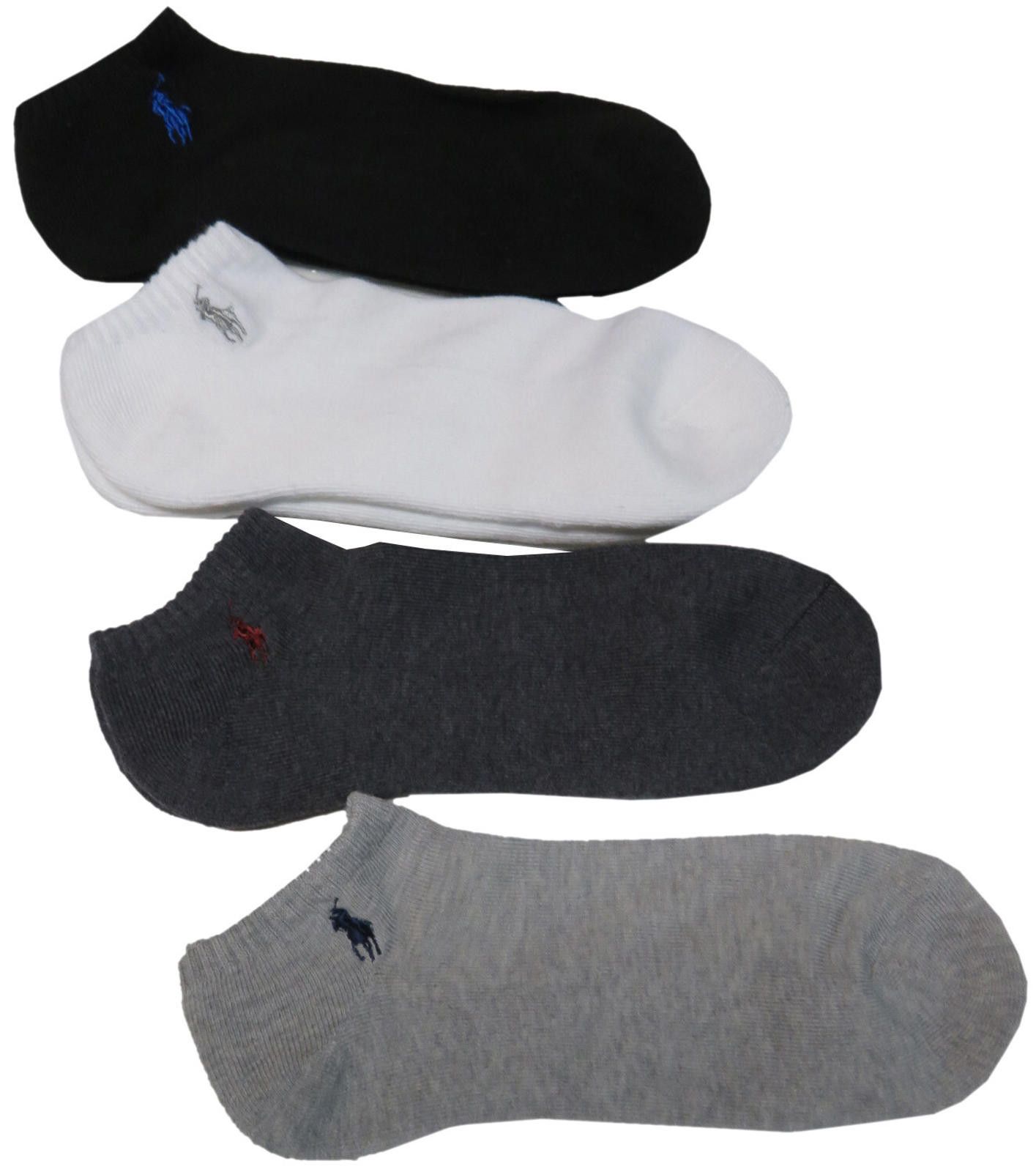 Polo Ralph Lauren Polo Ralph Lauren Mens Low Cut Socks 4 pack Size ONE SIZE - 1 Thumbnail