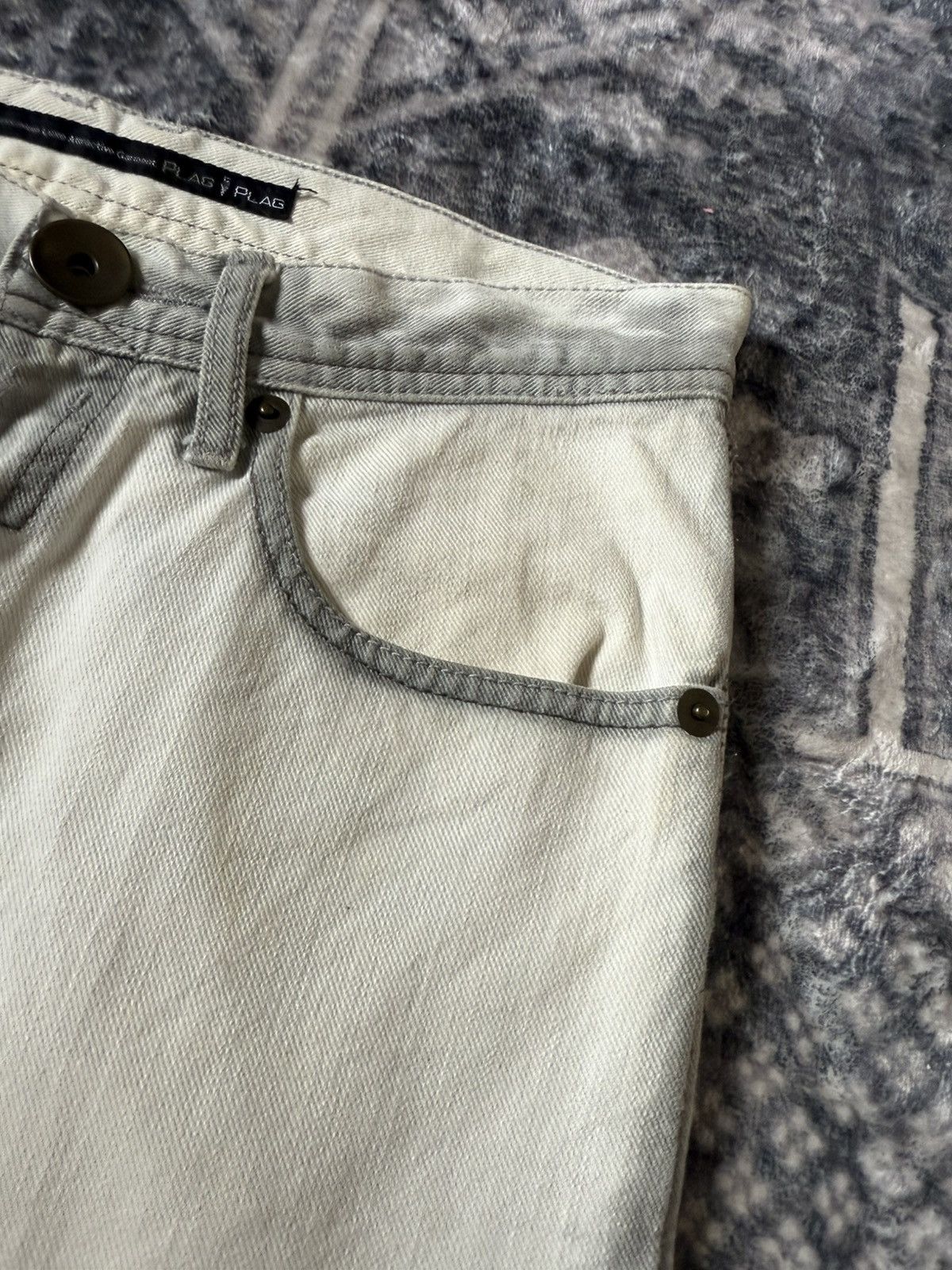 Tete Homme Tete Homme Japan Trompe l'oeil Contrast Stitch Jeans Size US 29 - 21 Thumbnail