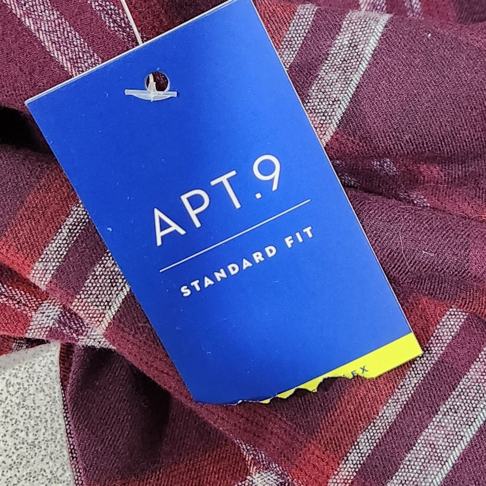 Apt. 9 Apt 9 Burgundy Plaid Button Up Shirt Medium New With Tags Size US M / EU 48-50 / 2 - 5 Thumbnail
