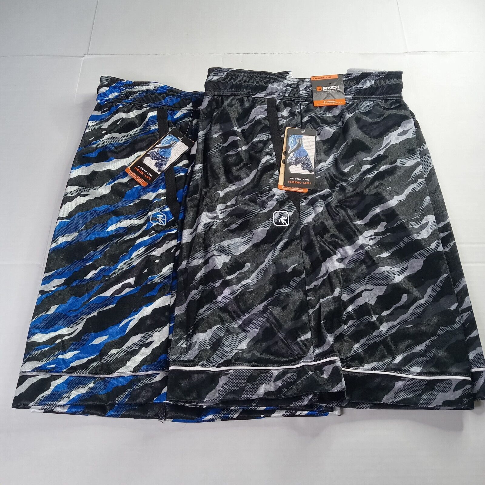 Other 2 AND1 Offense Gym Shorts Mens 3XL Blue Black Gray 8" Inseam Size US 44 / EU 60 - 1 Thumbnail