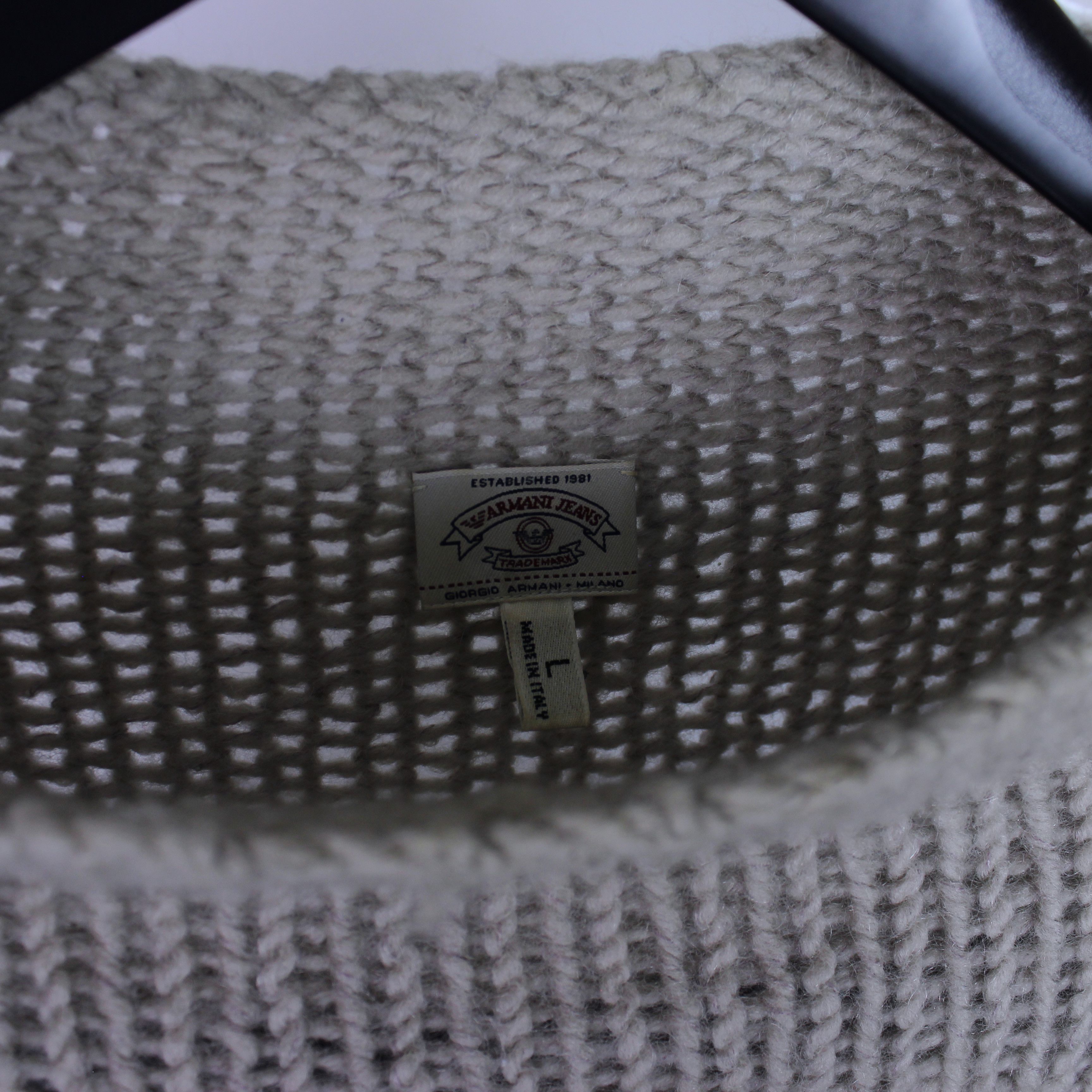 Armani Vintage Armani Jeans wool mohair knit sweater size L Size US XL / EU 56 / 4 - 5 Thumbnail