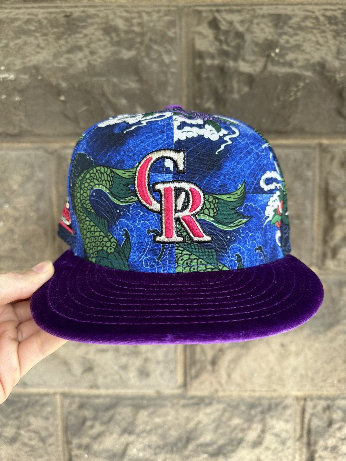 MLB × New Era × Supreme 7 1/8 Colorado Rockies 25th Anniversary Koi Pond Rockwell Size ONE SIZE - 2 Thumbnail