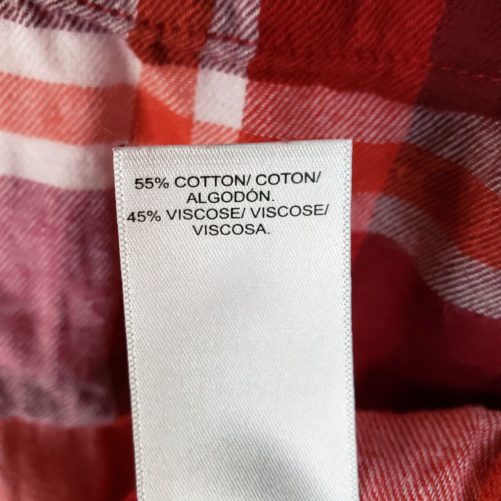 Lucky Brand Lucky Brand Button Front Shirt Womens Sz S Plaid Long Sleeve Red Cotton Blend Casual Size S / US 4 / IT 40 - 6 Thumbnail