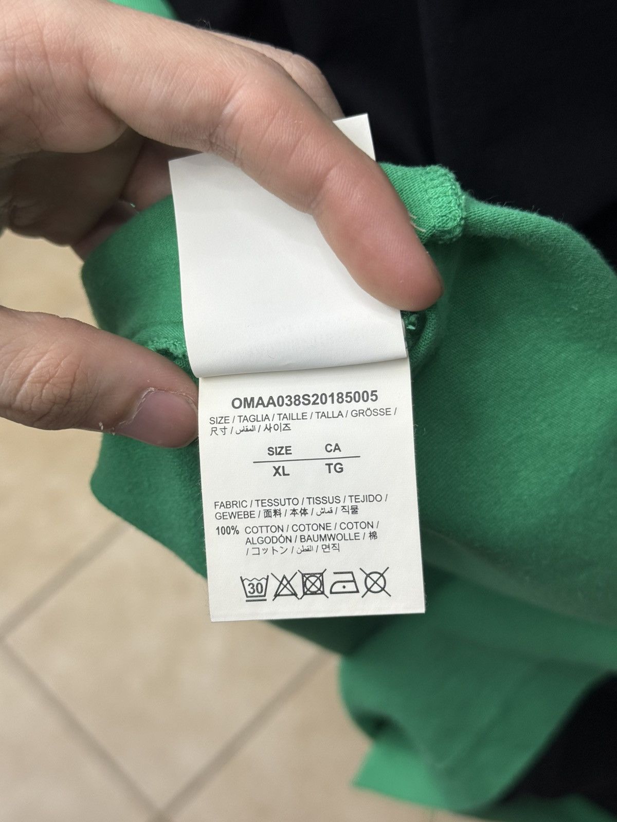 Off-White Off White Tee Shirt Size XL Green Clean Condition 🧼 Size US XL / EU 56 / 4 - 14 Thumbnail
