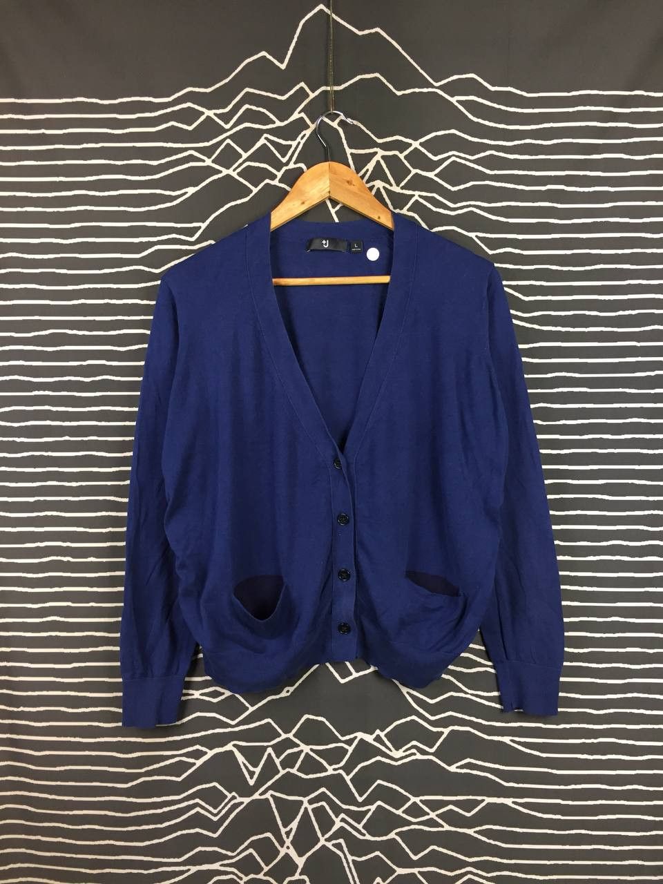 Jil Sander × Uniqlo Uniqlo Jil Sander +J Modern Minimal V-Neck Button Cardigan Size L / US 10 / IT 46 - 2 Thumbnail