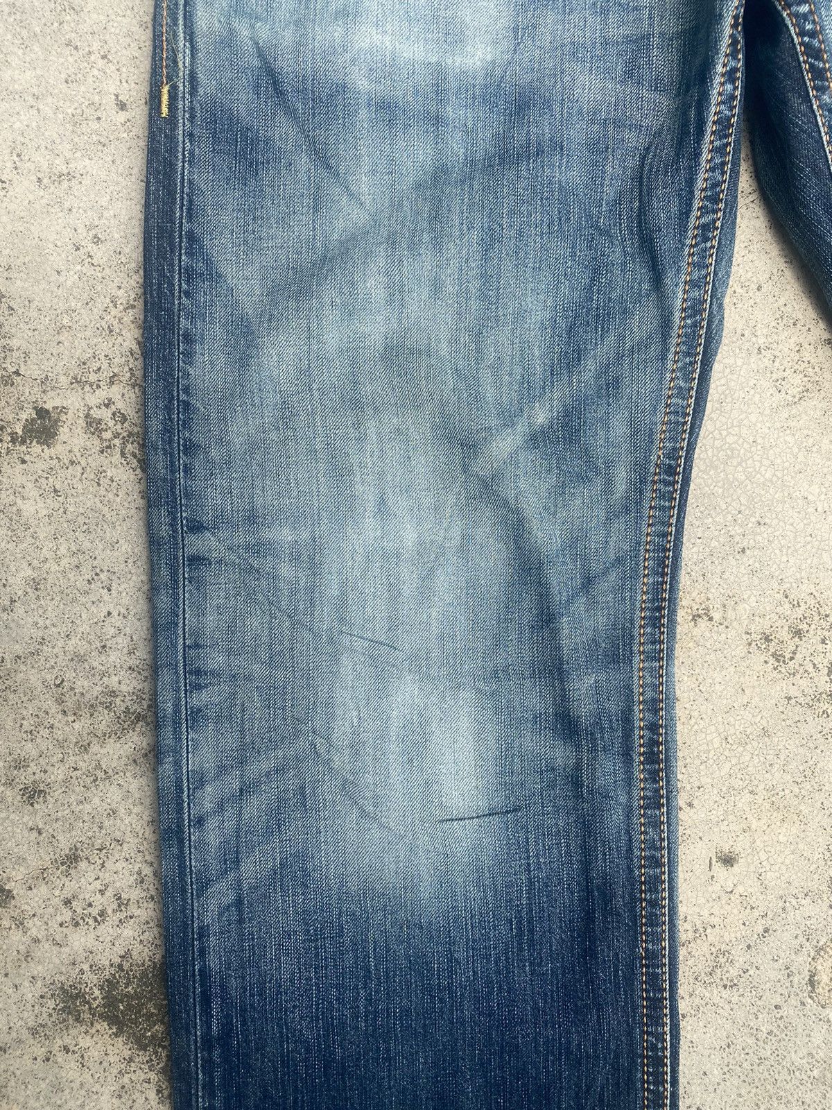 Edwin × Japanese Brand × Vintage Vintage y2k Edwin Faded Loose Denim Jeans Size US 36 / EU 52 - 5 Thumbnail