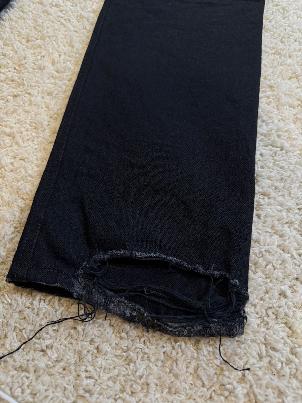 Balenciaga Balenciaga Jet Black Heal Drag Jean Size US 29 - 3 Thumbnail