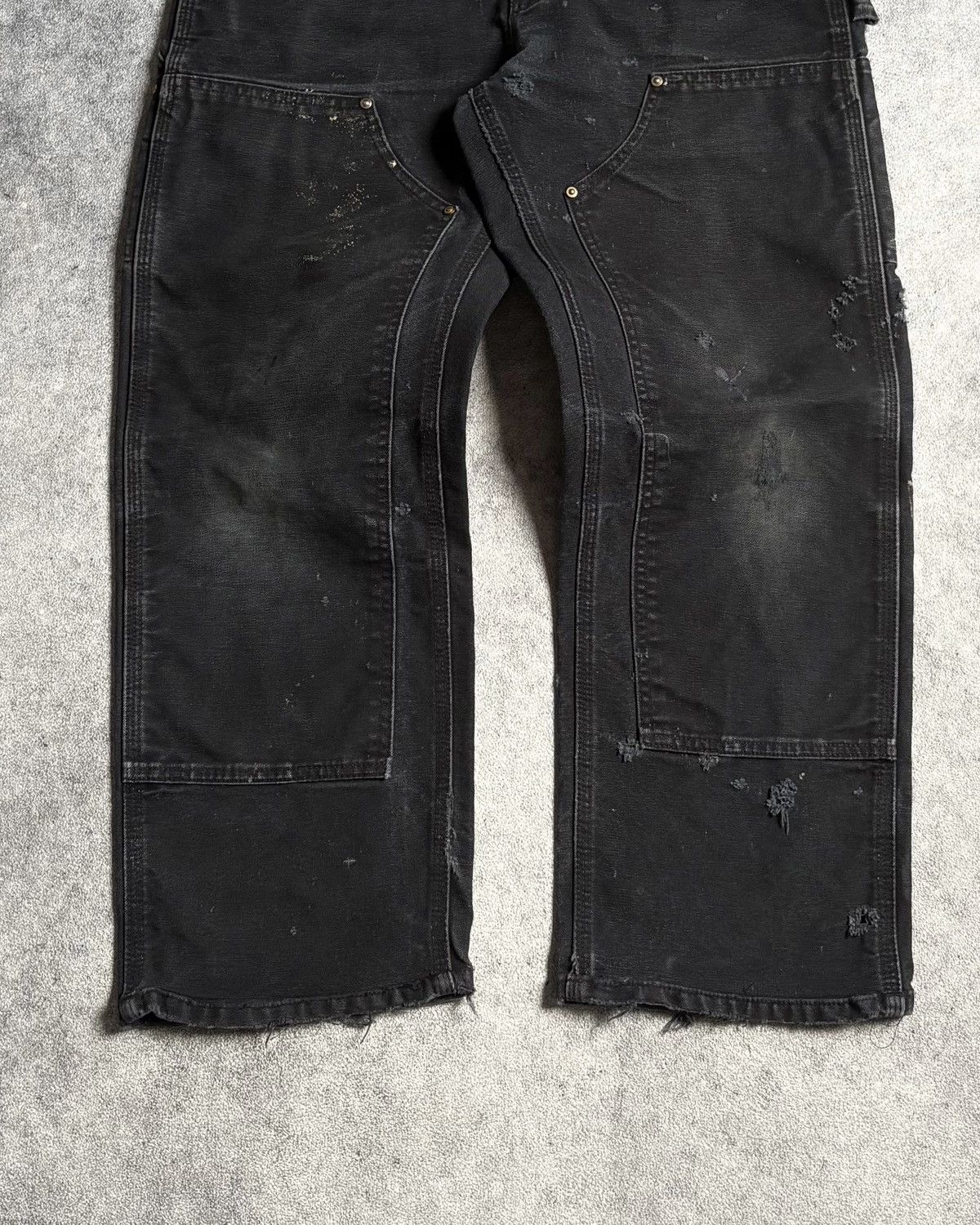 Carhartt Faded Black Carhartt Double Knee Pants Size US 30 / EU 46 - 4 Thumbnail