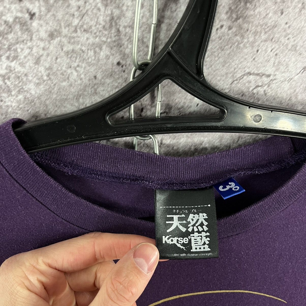 Japanese Brand Bruce Lee Tee Japanese Style Y2K Purple Big Logo Size M Size US M / EU 48-50 / 2 - 8 Thumbnail