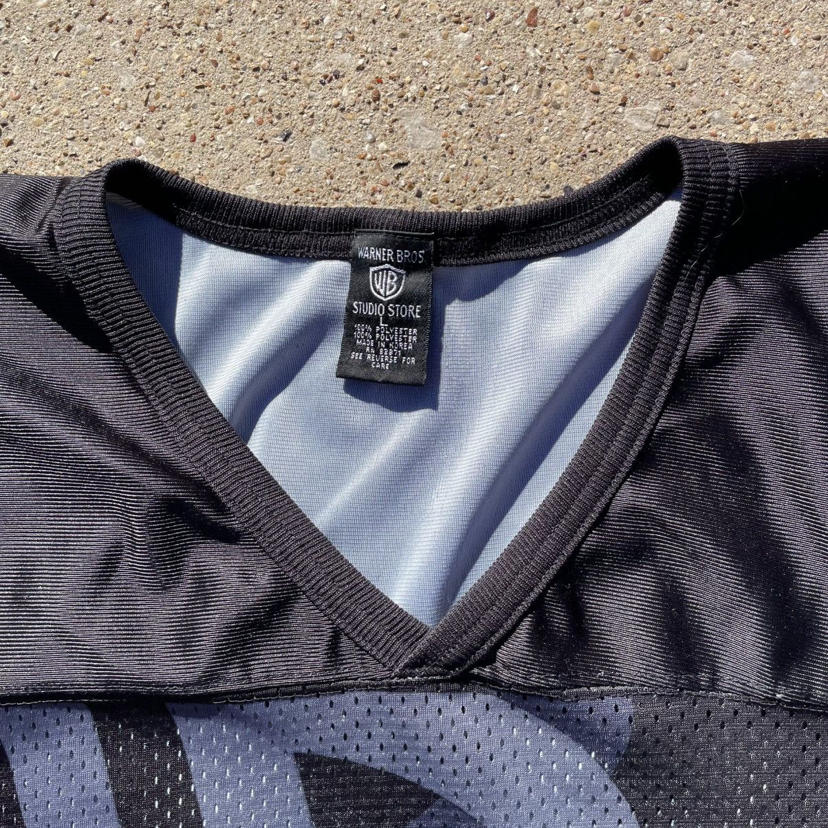 Warner Bros Vintage 90s Warner Brothers Sport Football Jersey Black Mesh Size US L / EU 52-54 / 3 - 3 Thumbnail
