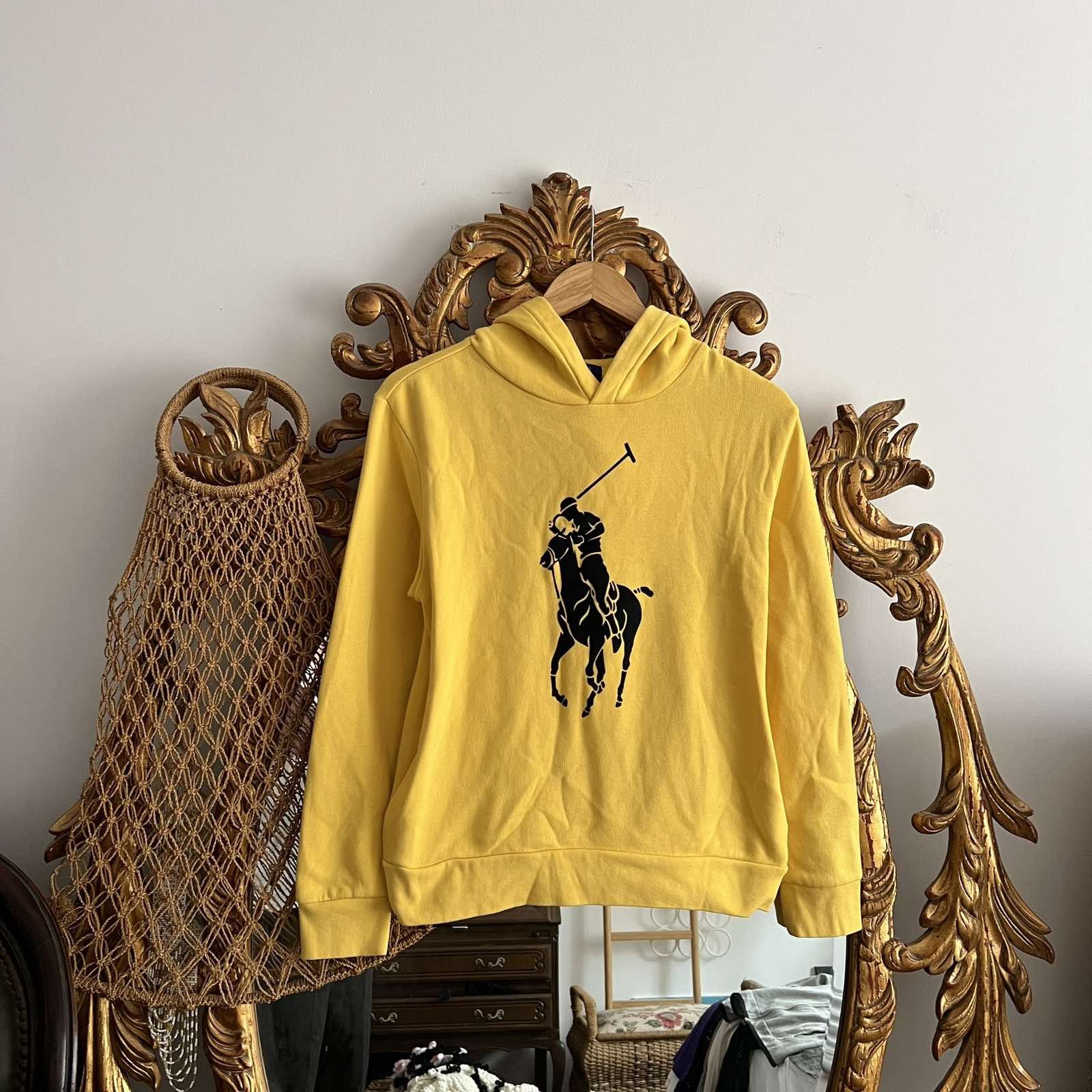 Designer × Polo Ralph Lauren Polo Ralph Lauren Big Logo Hoodie Sz Xs Size US XS / EU 42 / 0 - 1 Thumbnail
