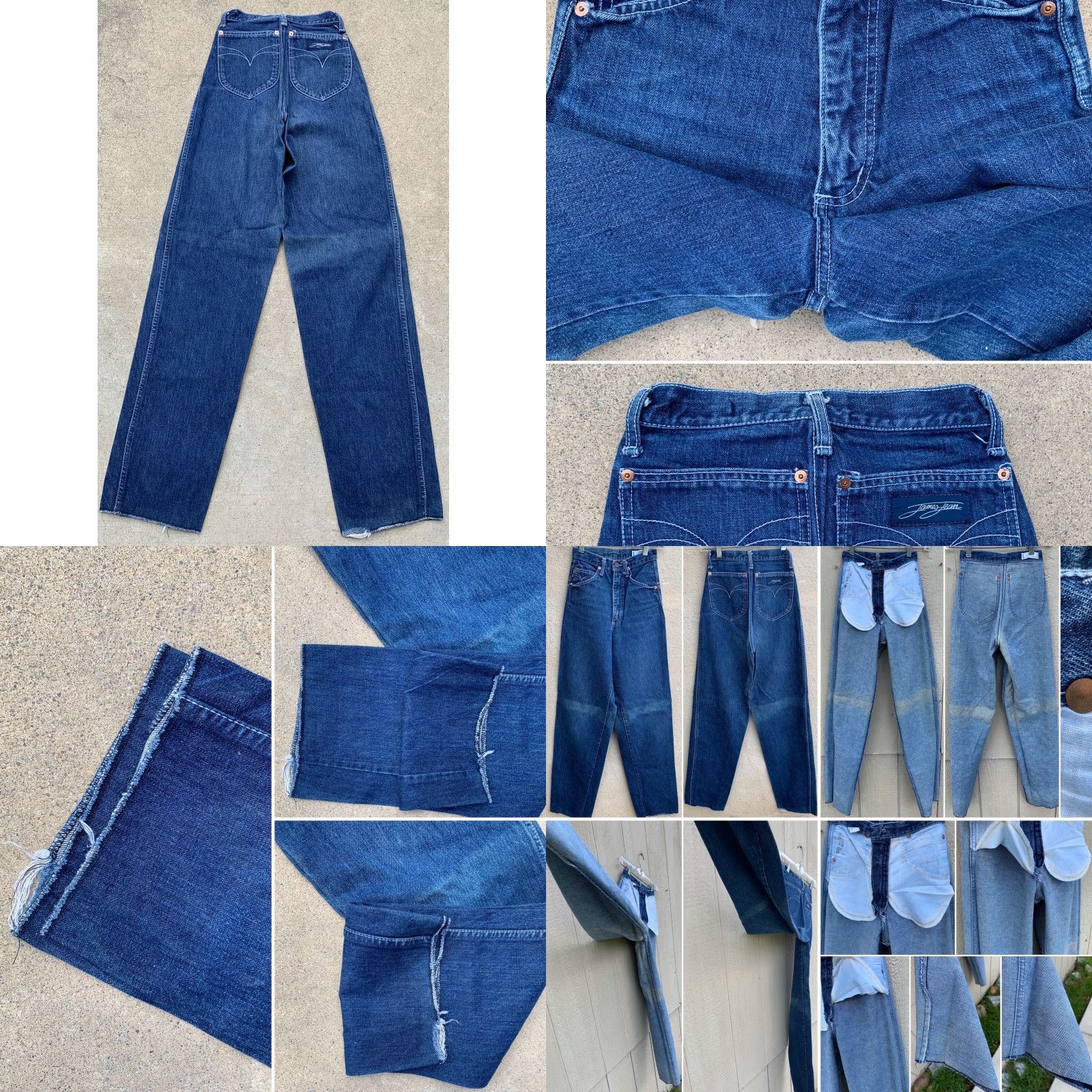 Vintage VINTAGE James Jeans 27 Jeans Blue Denim Hippy 1970s 1970s 70s 80s Stamped JEAN MACHINE WAIST 22.5” INSEAM 34” XS? Size 27" / US 4 / IT 40 - 8 Thumbnail