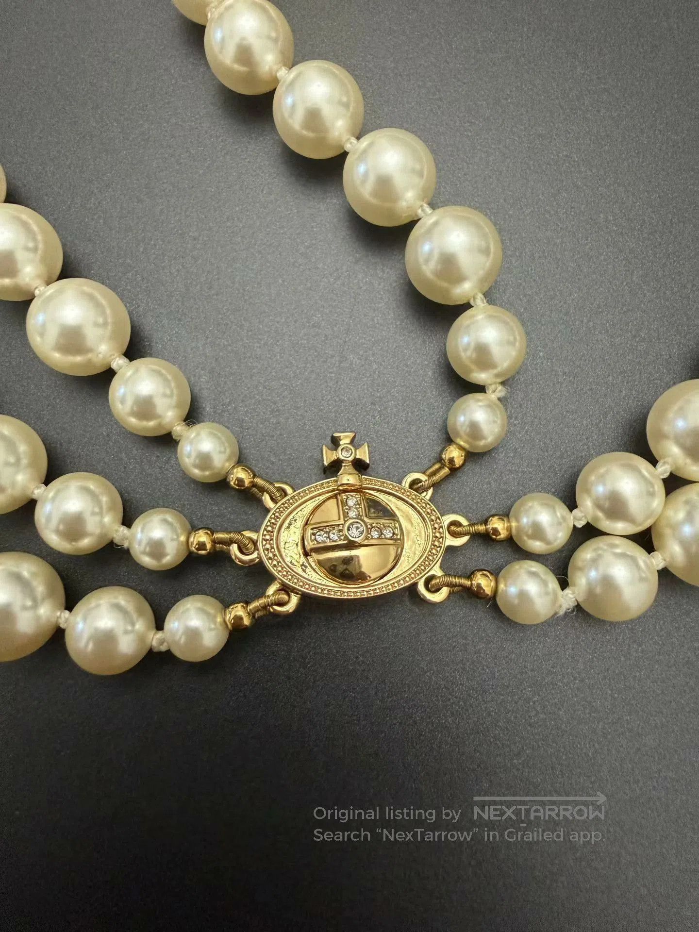 Vivienne Westwood Vivienne Westwood Saturn Pearl Necklace. Size ONE SIZE - 5 Thumbnail